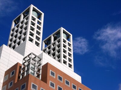Buildings towers city