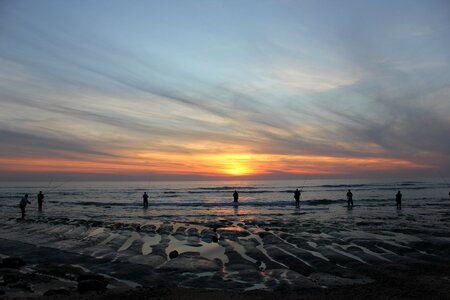 Water sunset sky photo