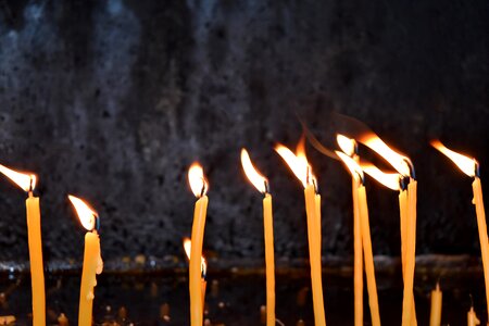 Candles smoke spirituality photo