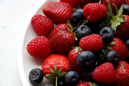 Healthy berries close up photo