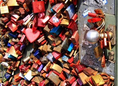 Colorful iron love