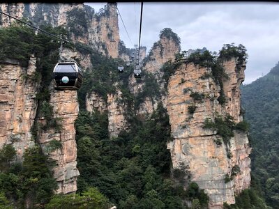Cable cable car conveyance