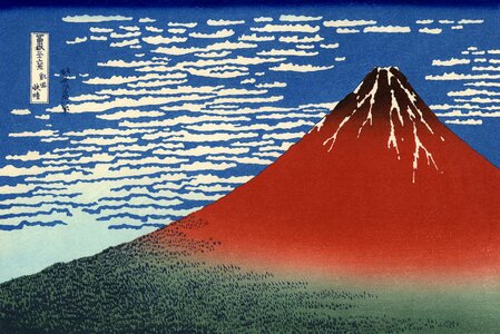 Painting fuji mountain