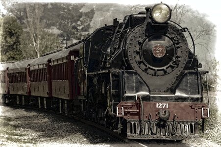 Monument railroad vehicles