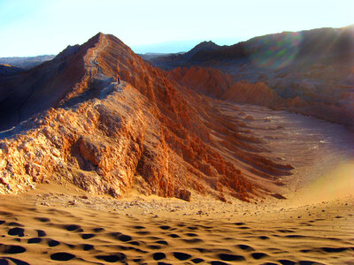 Landscape of the hills and Desert in Chile