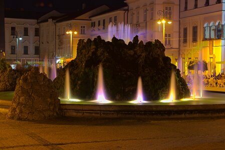 Night buildings banská bystrica