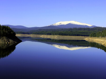 Lake Oaşa, Şureanu Mountains in Romania