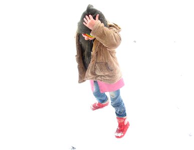 Snow student girl