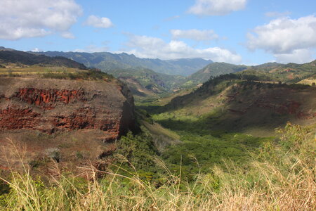 Overlooking Waimea Canyon State Park on the island of Kauai photo