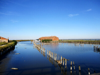 Lagoon landscape in Italy photo