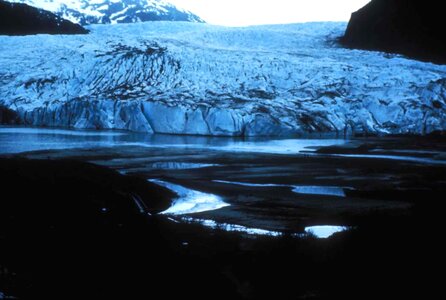 Glacier photo snow