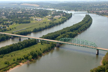Bridges leading into town
