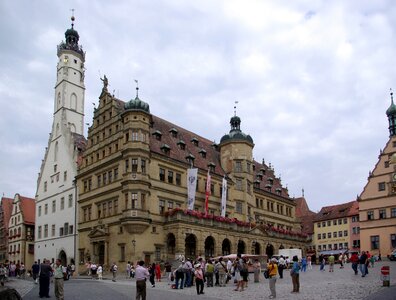 Historic Town Hall of Rothenburg ob der Tauber, Germany photo