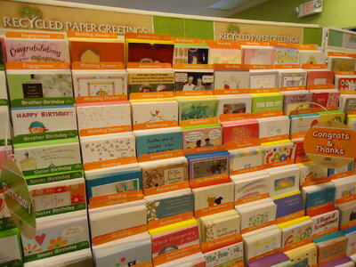 Greeting cards display