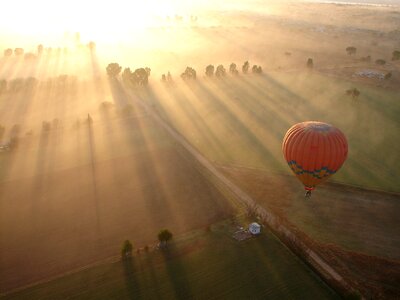 Balloon dawn flight photo