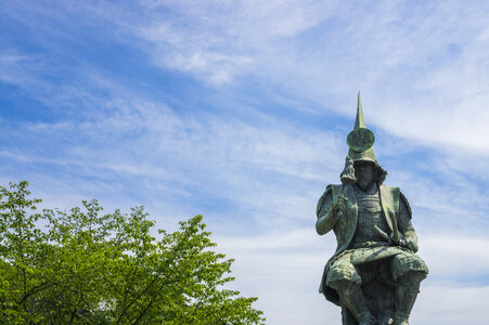 4 Bronze statue of Kiyomasa Kato photo