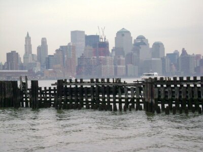 River skyline city