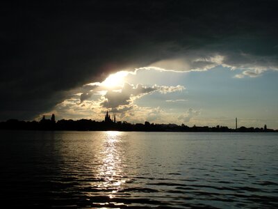 Weather lake sun