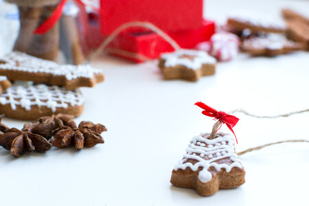 Christmas gingerbread tree detail photo