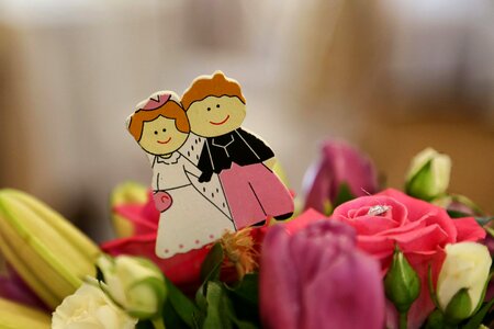 Bouquet groom miniature