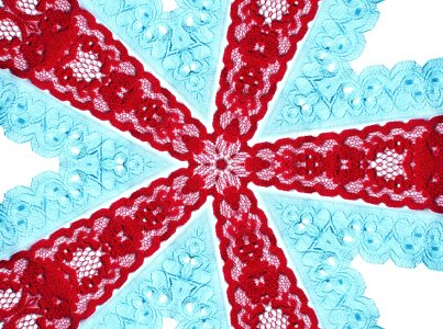 Ribbon red blue