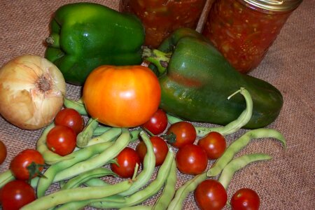 Preserving garden vegetables photo