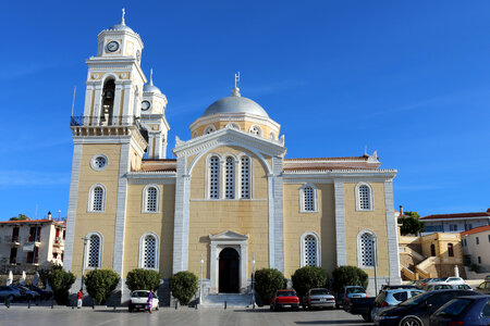 Church of Ypapanti at the center of the city in Kalamata, Greece photo