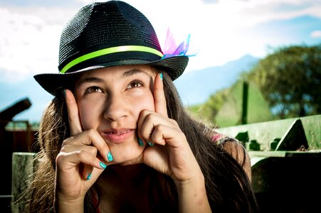Face model portrait