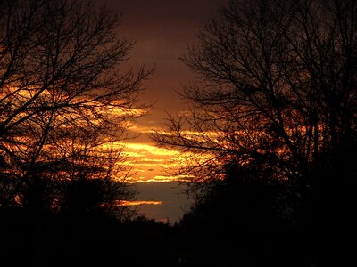 Sky yellow blazing orange photo