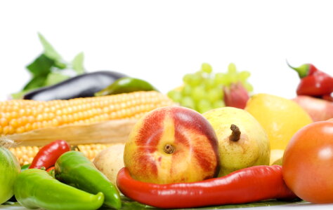 Fresh vegetables and fruits
