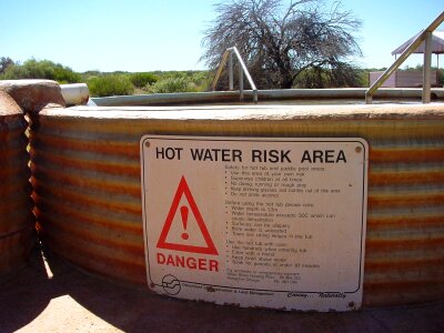 Hot Water pool shield photo