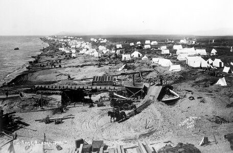 Settlement of Nome in Alaska around 1900 photo