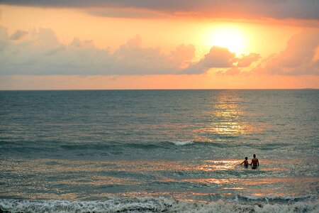 Summer beach sky photo