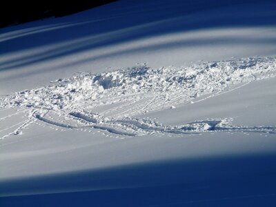 Wintry deep snow snow photo