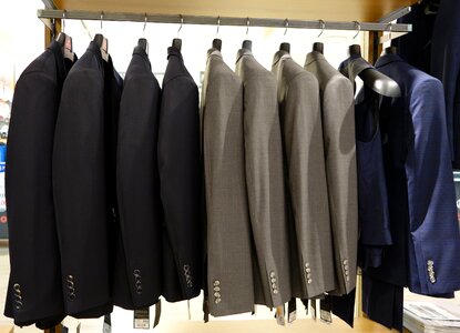 In-store clothing jacket photo