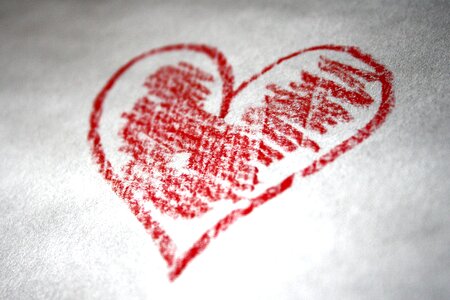 Art drawing heart
