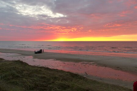 Heaven beach evening sky