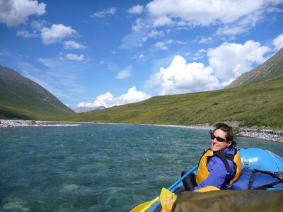 Whitewater rafter at the Arctic National Wildlife Refuge