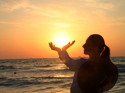 Lady Holding the Sun, Sunrise photo