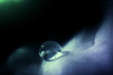 Drop of water liquid macro