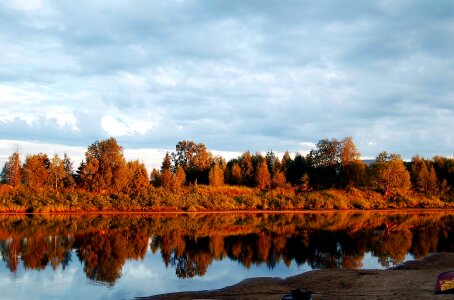 fall colors in the finnish lapland photo