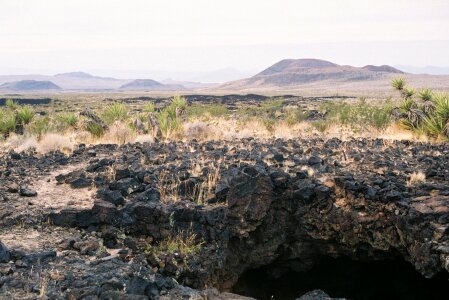 Lava Tube Entrance Mojave National Preserve photo