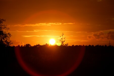 Sky landscape afterglow photo