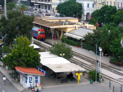 Railway station in Patras, Greece photo