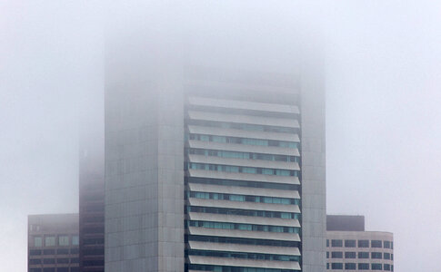City Fog Buildings photo