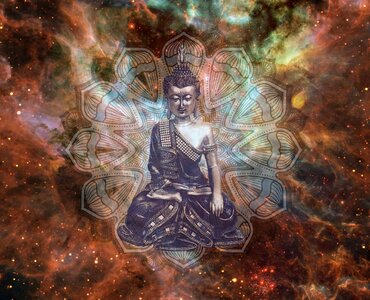 Abstract art Buddha