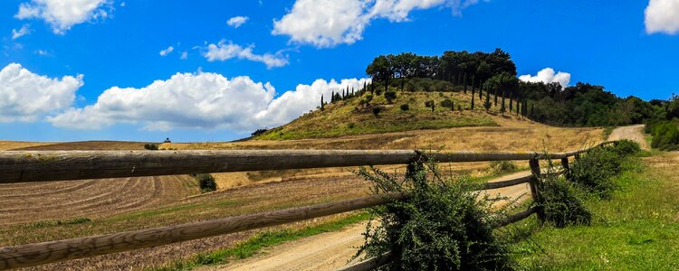 Landscape fence clouds