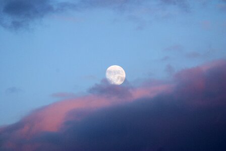 Moon full moon bright photo