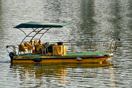 Fisherman boat water photo