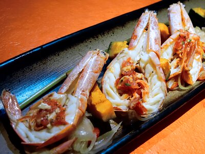 Seafood grilled cuisine